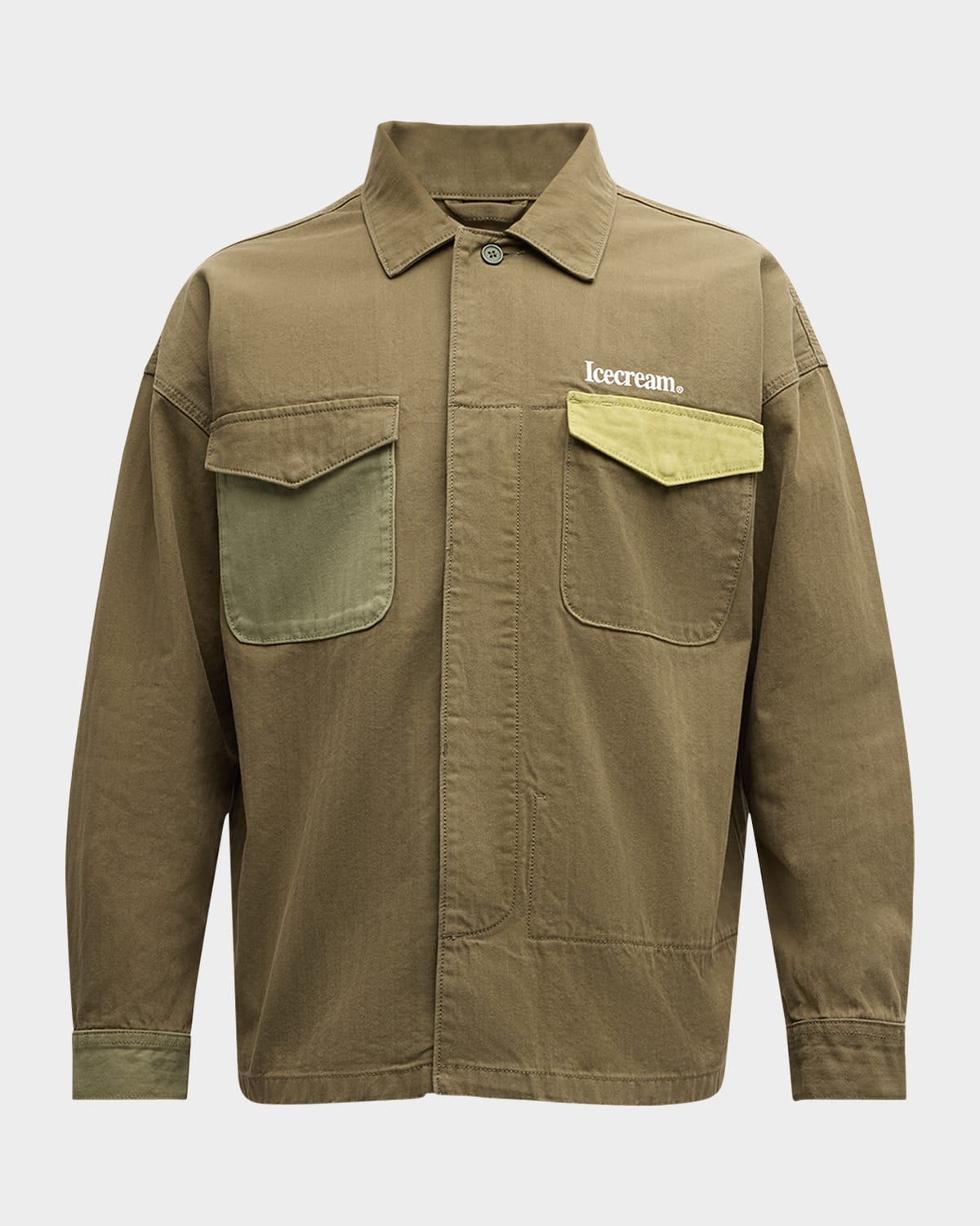 ICECREAM Men's Cord Multi-Patch Jacket