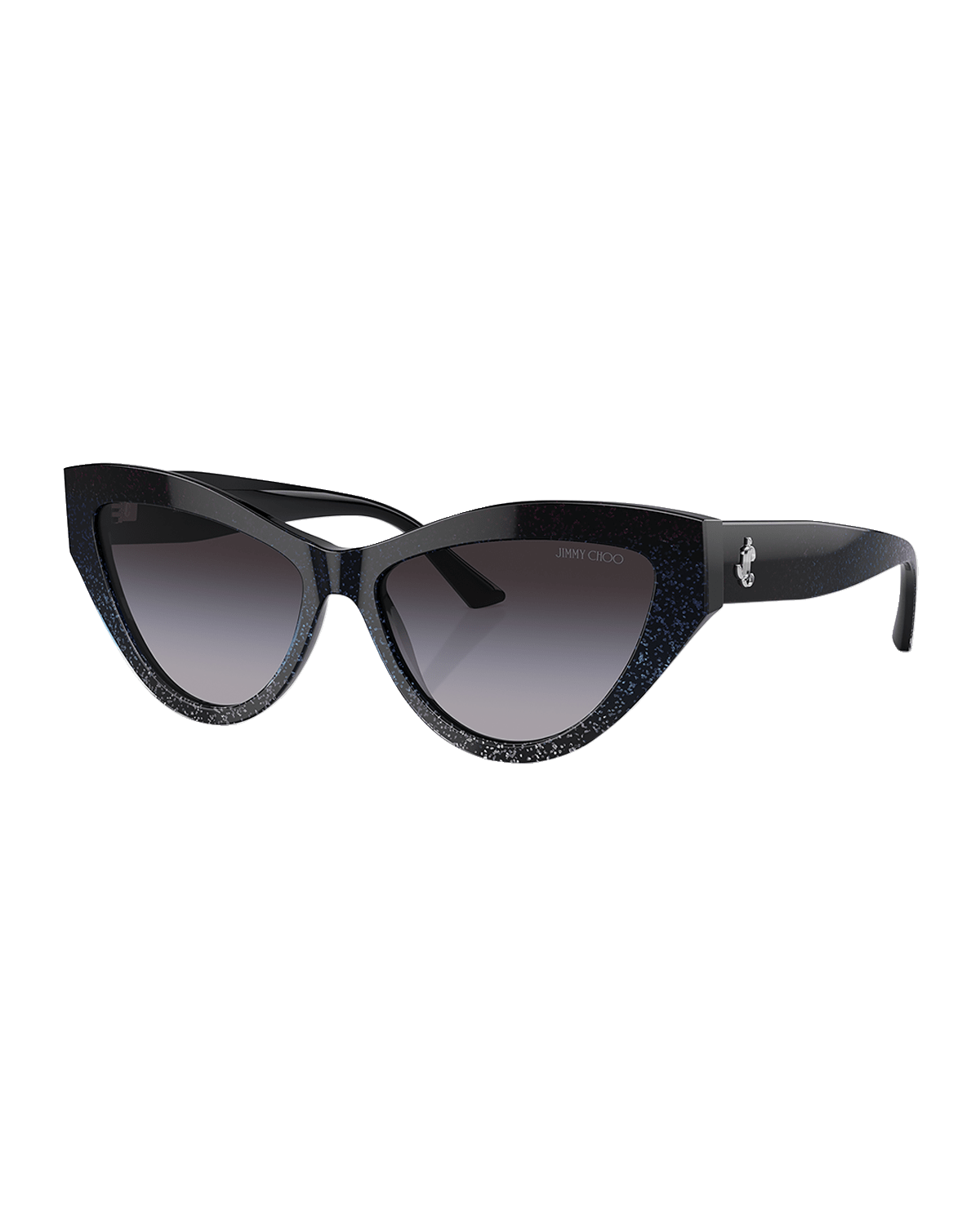 Jimmy Choo Glittery Acetate Cat-Eye Sunglasses