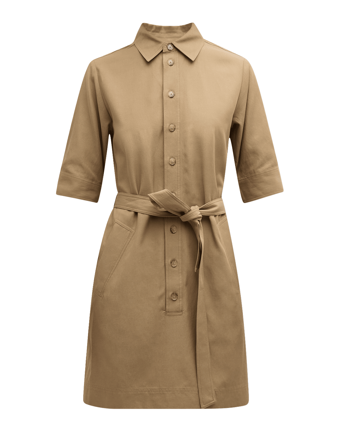 FRAME Belted Trench Mini Shirtdress