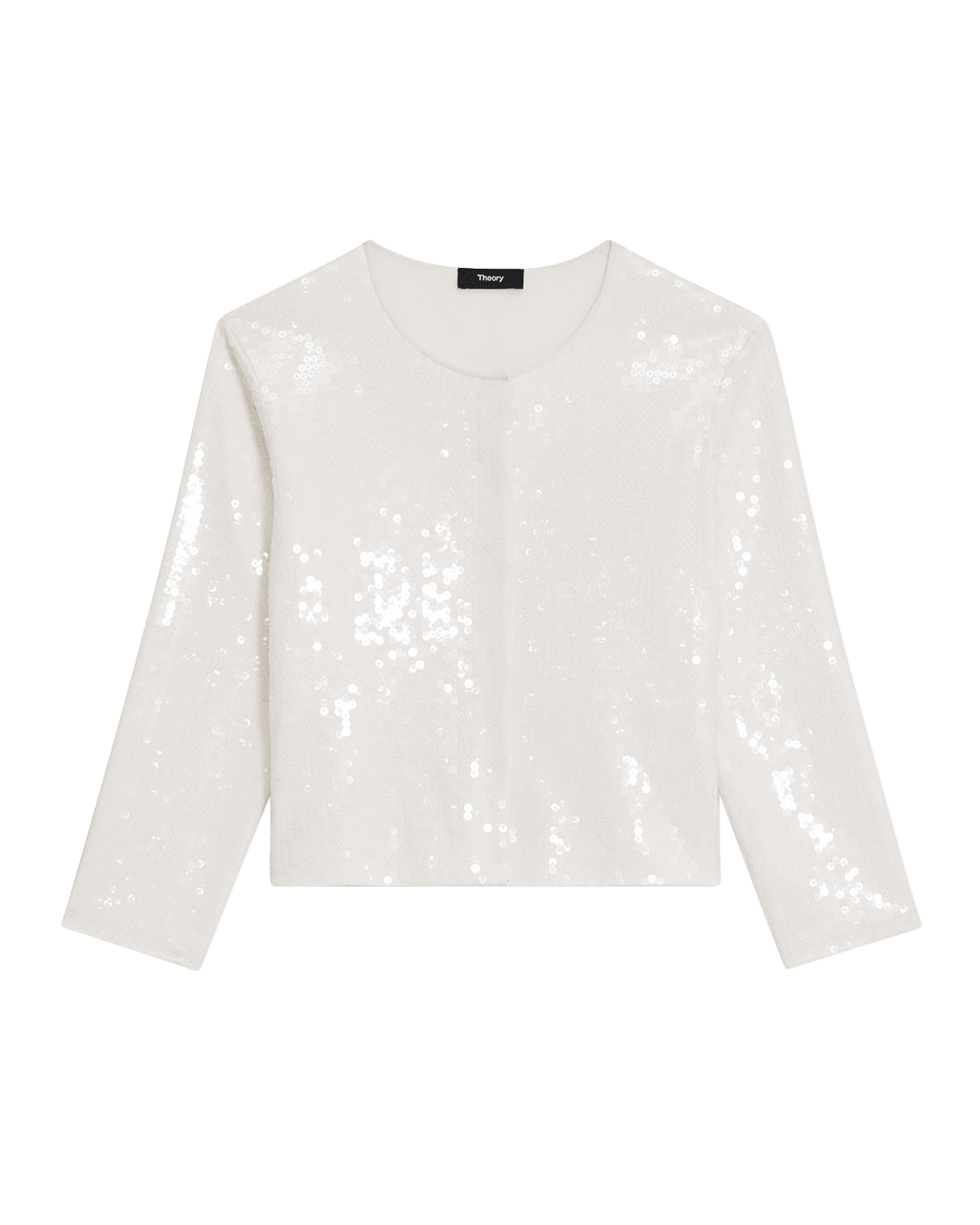 Theory Cropped Sequin Cardigan