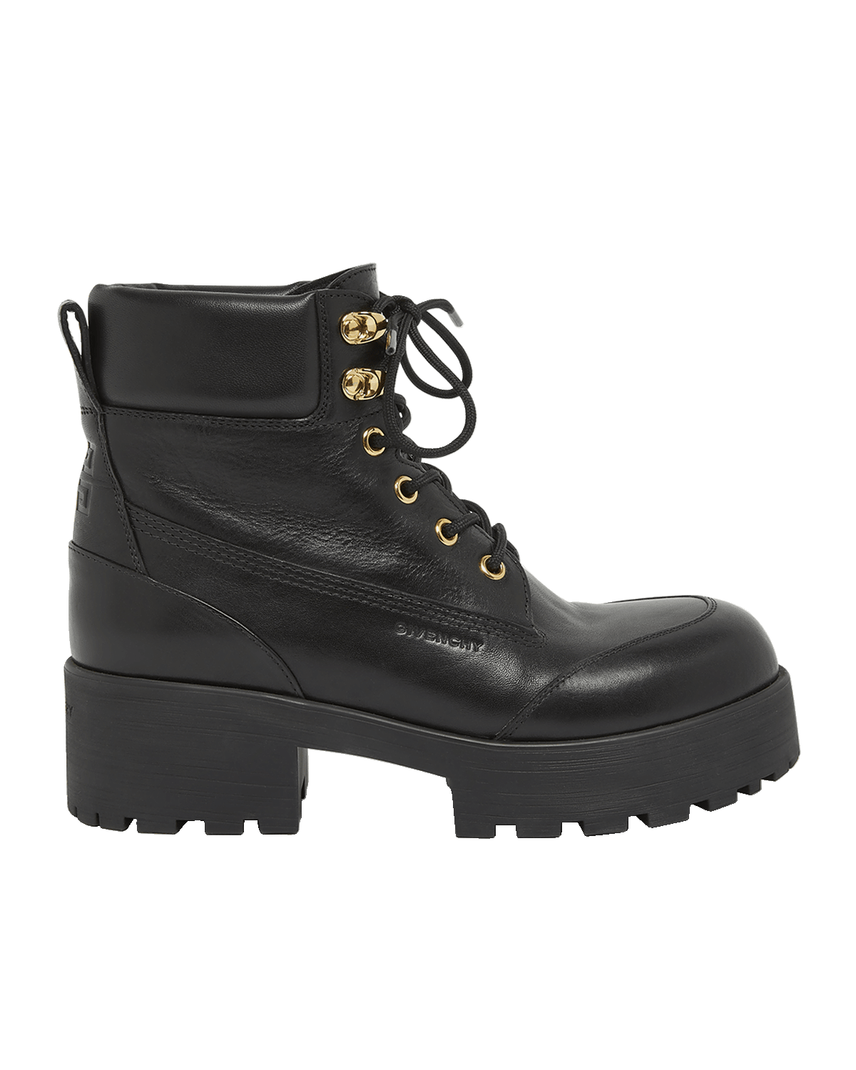 Givenchy Trekker Leather Lace-Up Hiker Boots