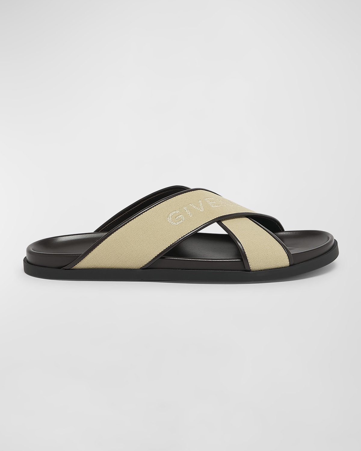 Givenchy Men's G Plage Crossed Strap Sandals
