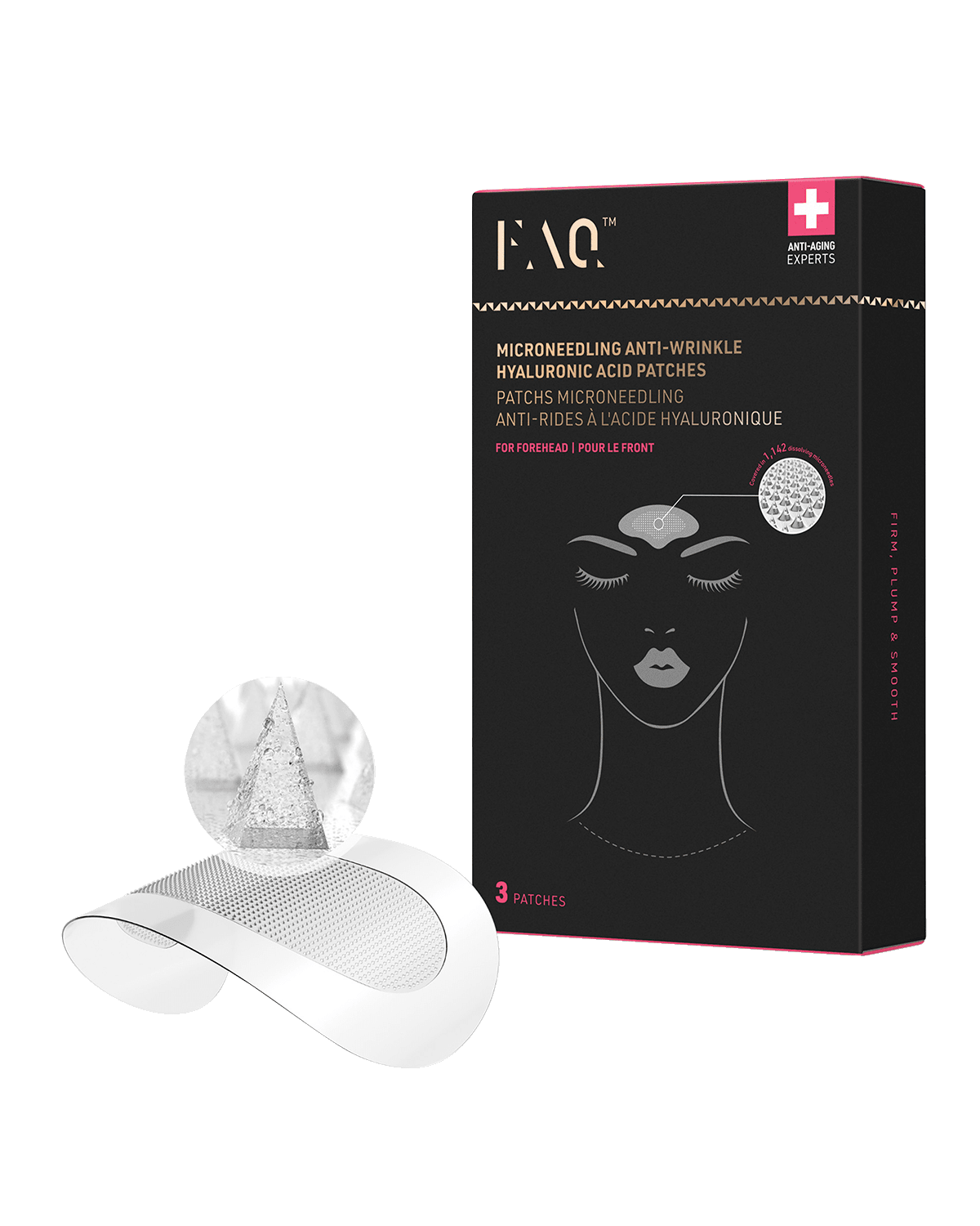 Foreo FAQ Microneedling Anti-Wrinkle Hyaluronic Acid Patches For Forehead