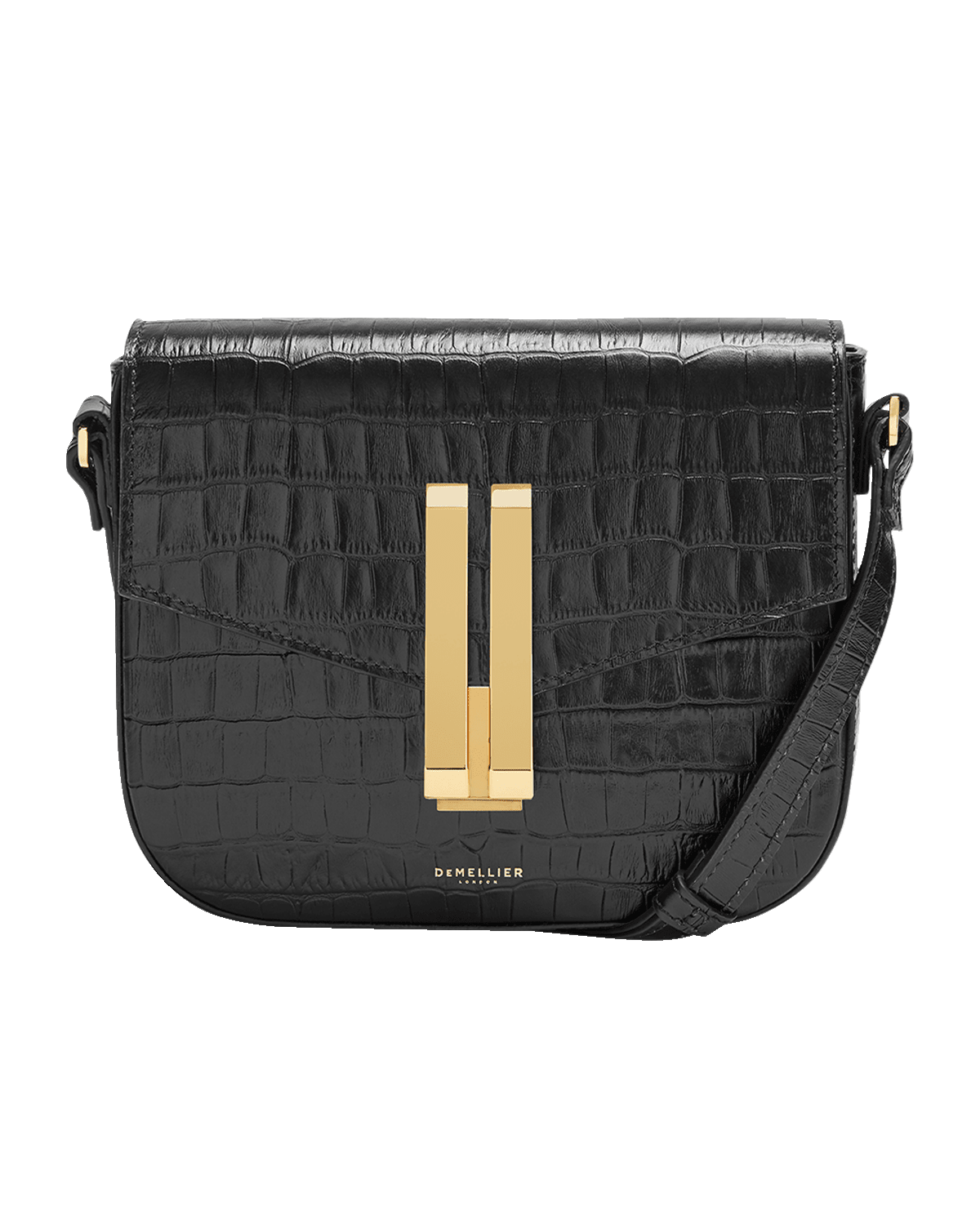 DeMellier Vancouver Small Croco Crossbody Bag