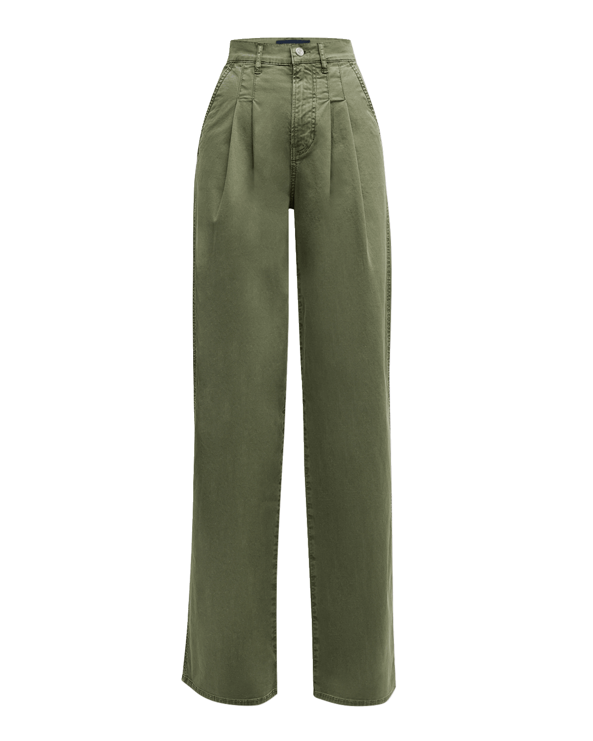 Veronica Beard Mia Pleated Wide-Leg Jeans