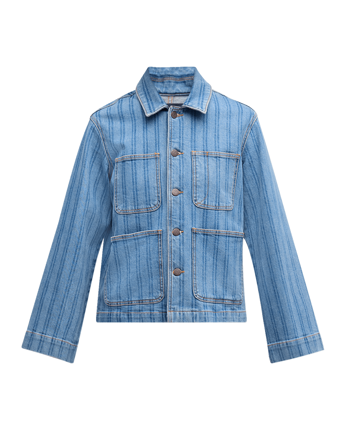 Veronica Beard Dahl Striped Denim Jacket