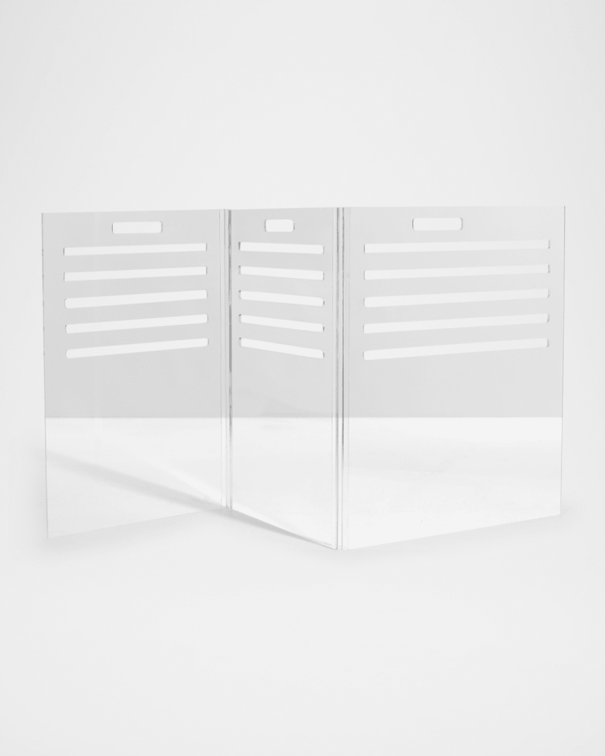 HIDDIN Small Clear View Pet Crate with Golden Latches