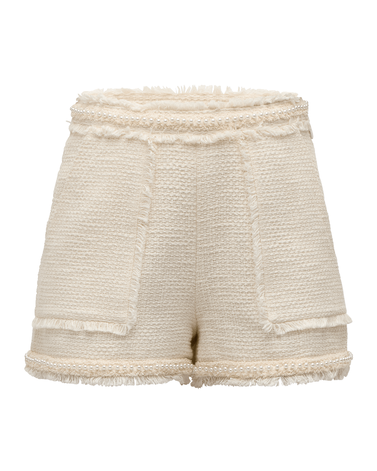 Cinq a Sept Allen Faux Pearl Boucle Shorts