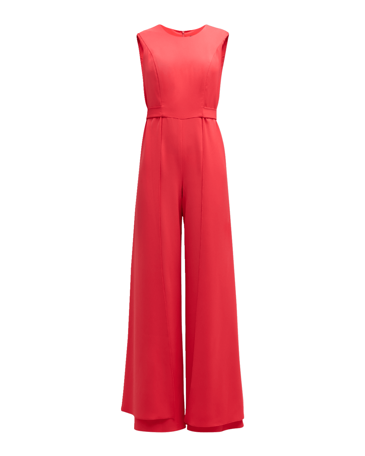 Black Halo Alistar Sleeveless Pleated Wide-Leg Jumpsuit