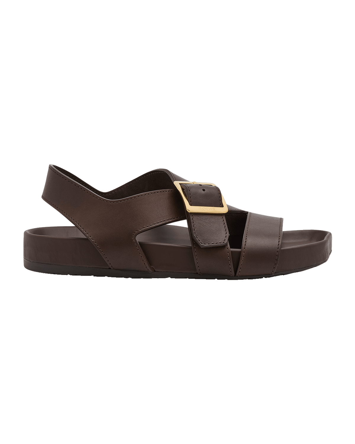 Loewe Men's Ease Leather Buckle Sandals