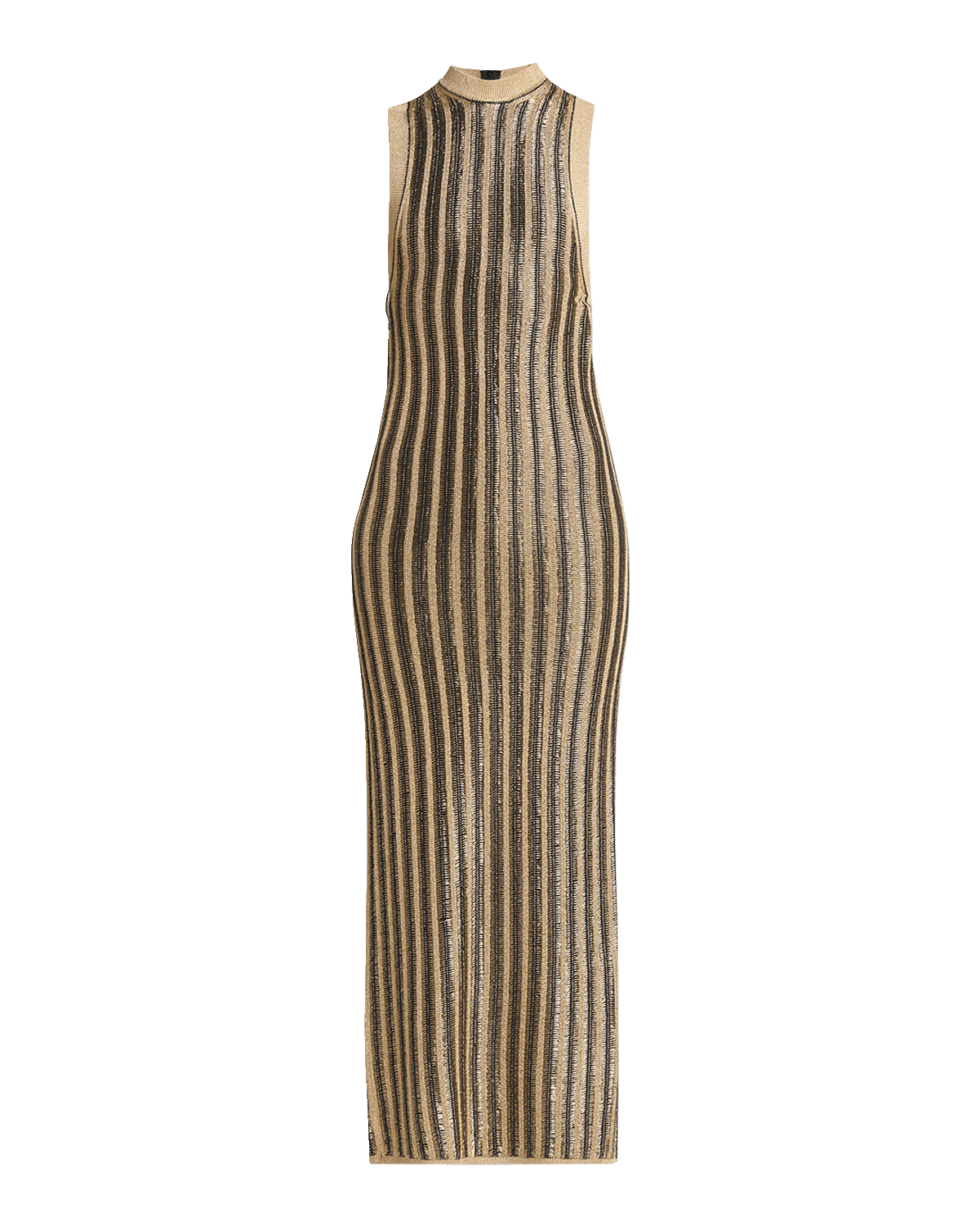 TOM FORD Lurex Ribbed Knit Midi Dress