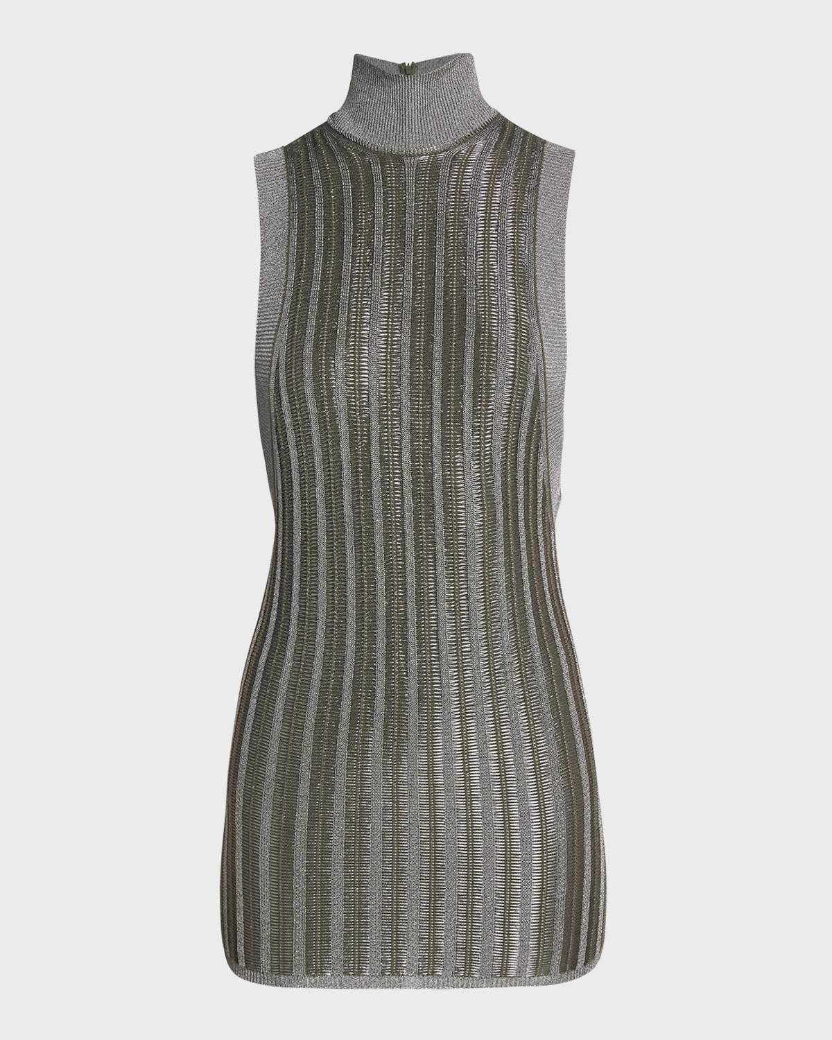 TOM FORD Lurex Ribbed Knit Mini Dress
