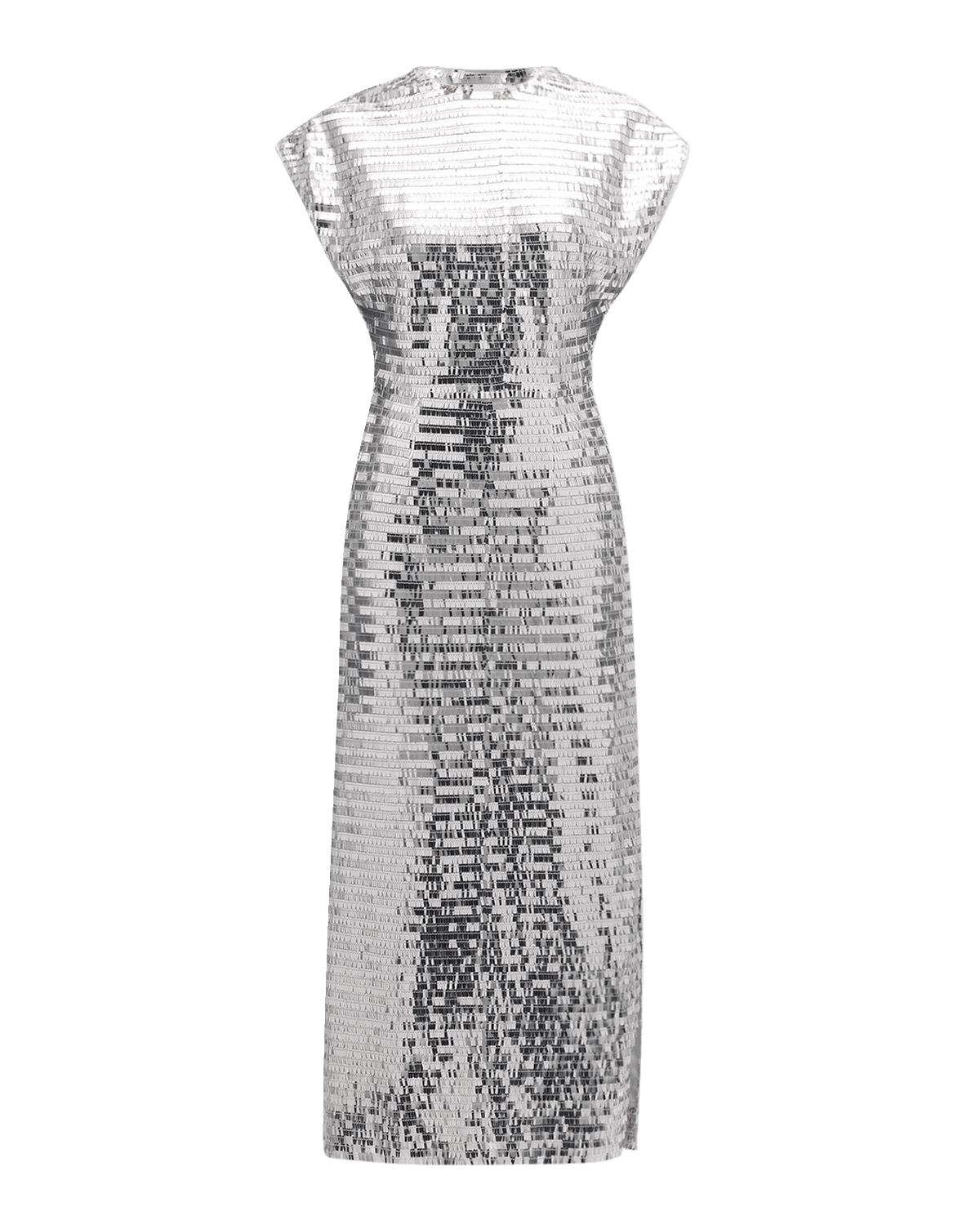 SIMONMILLER Argan Sequined Short-Sleeve Midi Dress