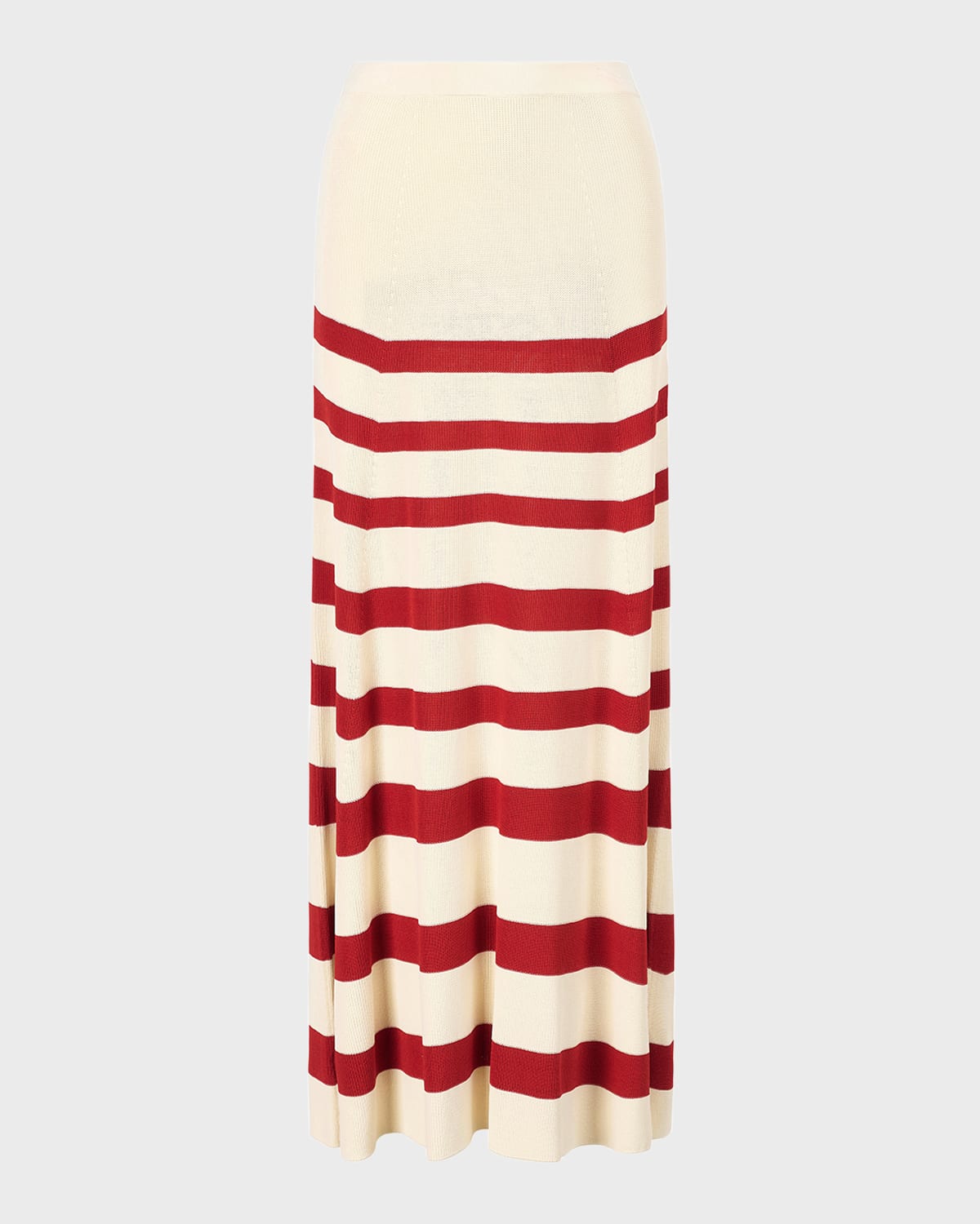 STAUD Swirling Stripe Knit Maxi Skirt