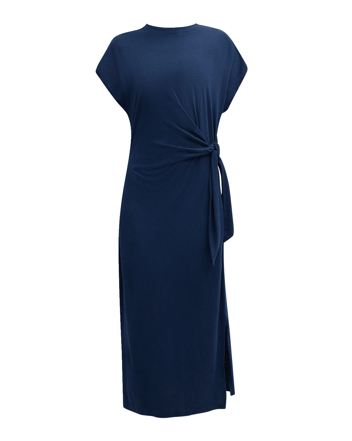 Apiece Apart Vanina Cinched-Waist Organic Cotton Midi Dress