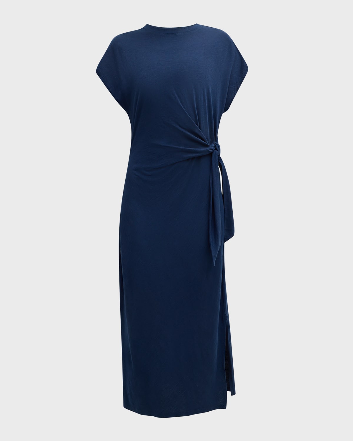 Apiece Apart Vanina Cinched-Waist Organic Cotton Midi Dress