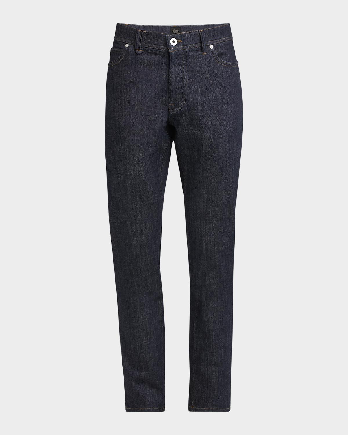 Brioni Men's Dark Wash Straight-Leg Jeans