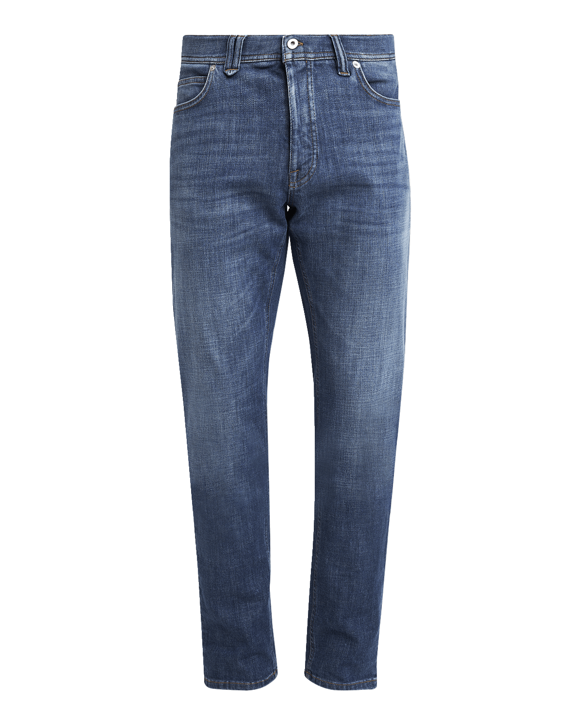 Brioni Men's Light Wash Straight-Leg Jeans