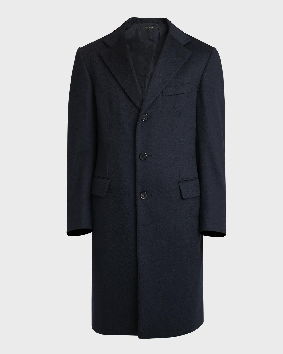 Brioni Men's Solid Wool Topcoat