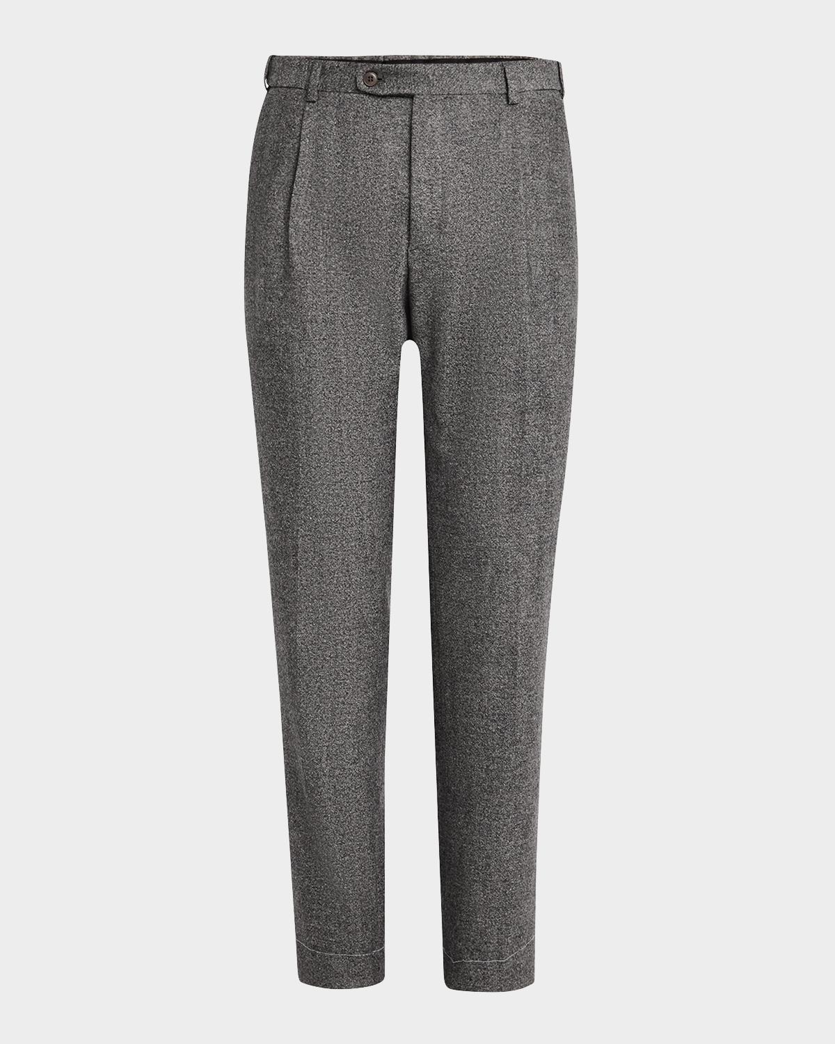 Brioni Men's Wool Flannel Trousers