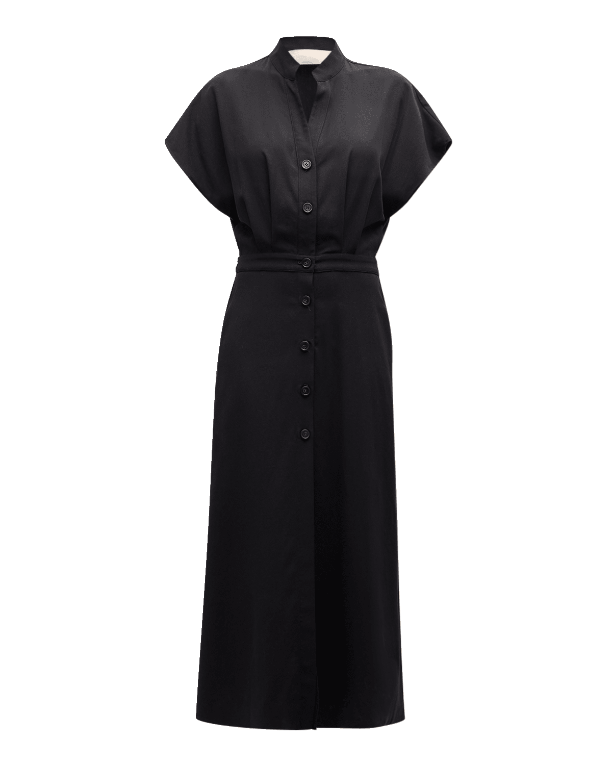 Vanessa Bruno Cheryle Capelet Button-Front Midi Dress