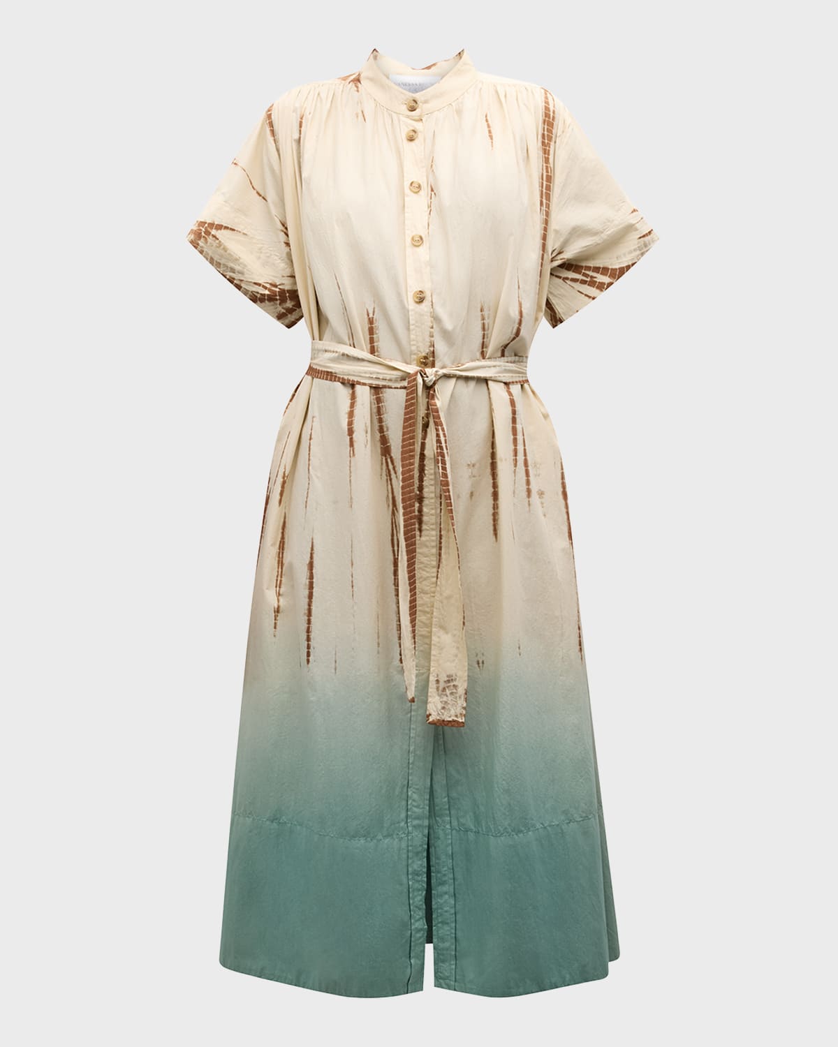 Vanessa Bruno Ciao Ombre Button-Down Cotton Midi Dress