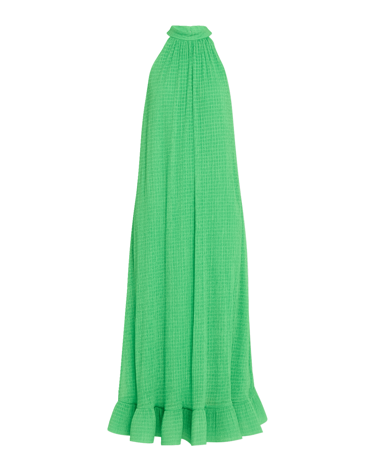 SIMKHAI Rita Halter Flounce Midi Dress