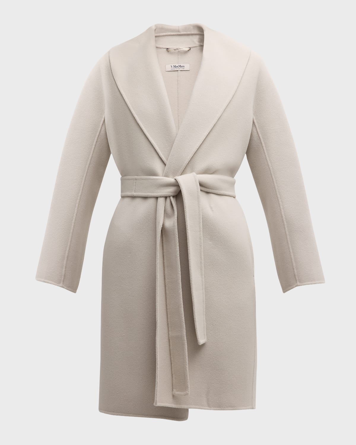 Max Mara Messi Brushed Wool Belted Coat
