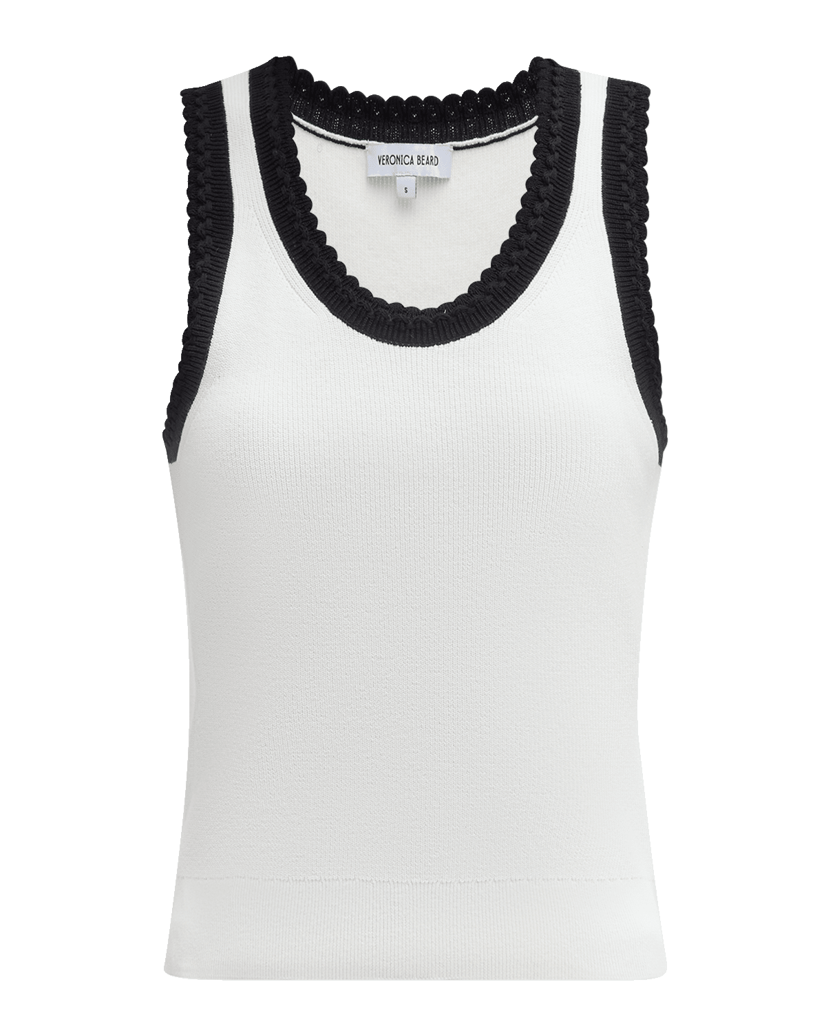 Veronica Beard Sandra Contrast-Trim Tank Top