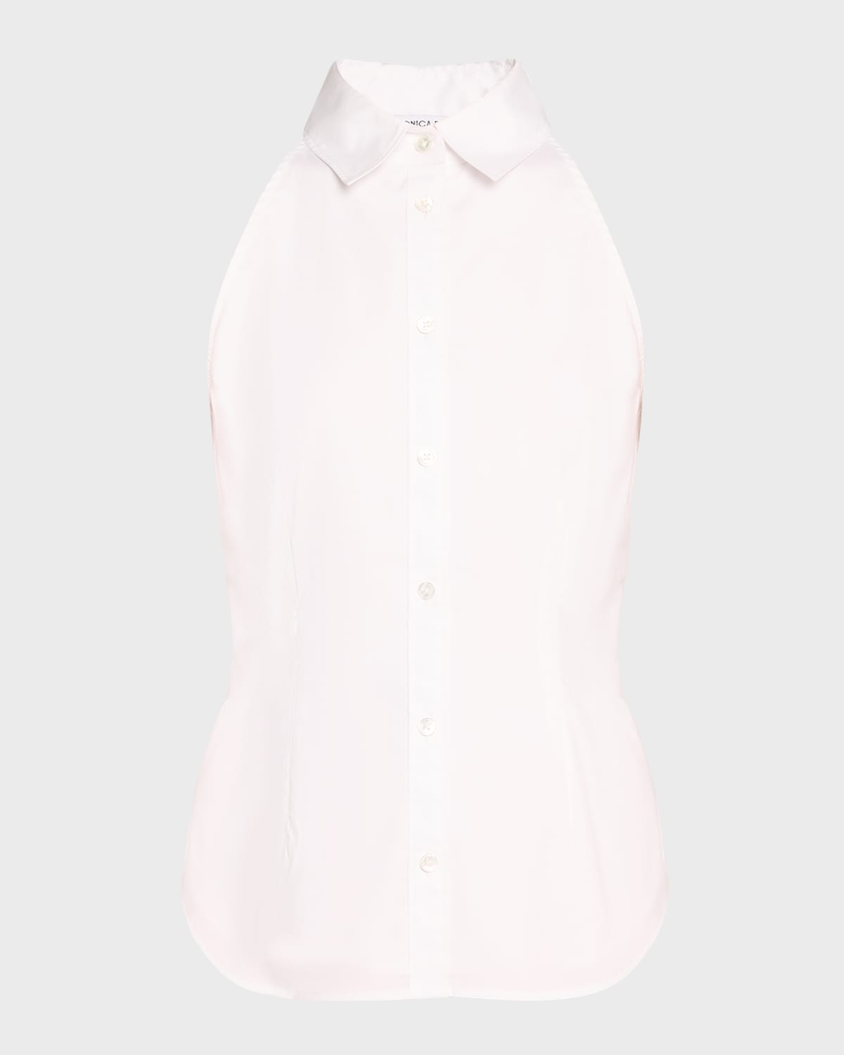 Veronica Beard Harper Sleeveless Button-Front Top