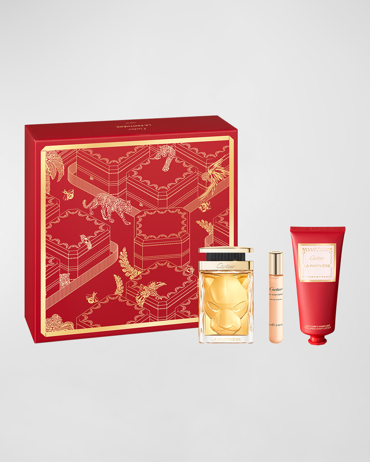 Cartier La Panthere Parfum and Lotion Set