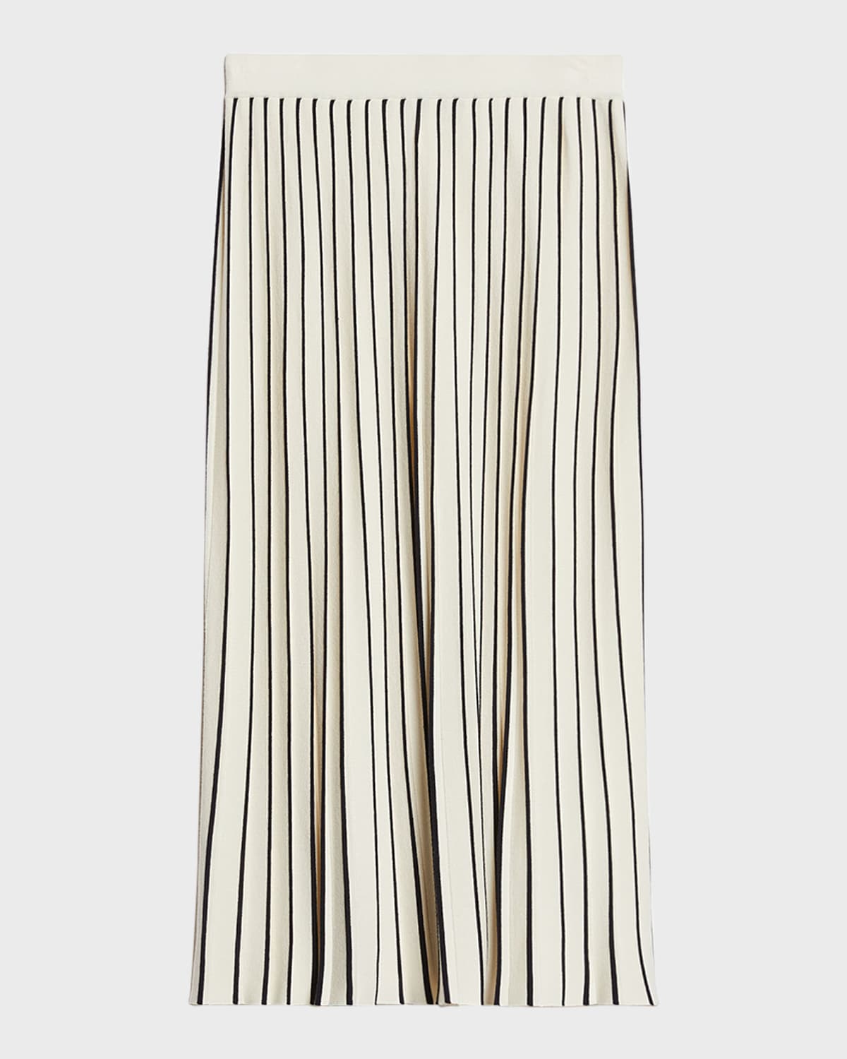 Weekend Max Mara Finanza Pleated Knit Midi Skirt