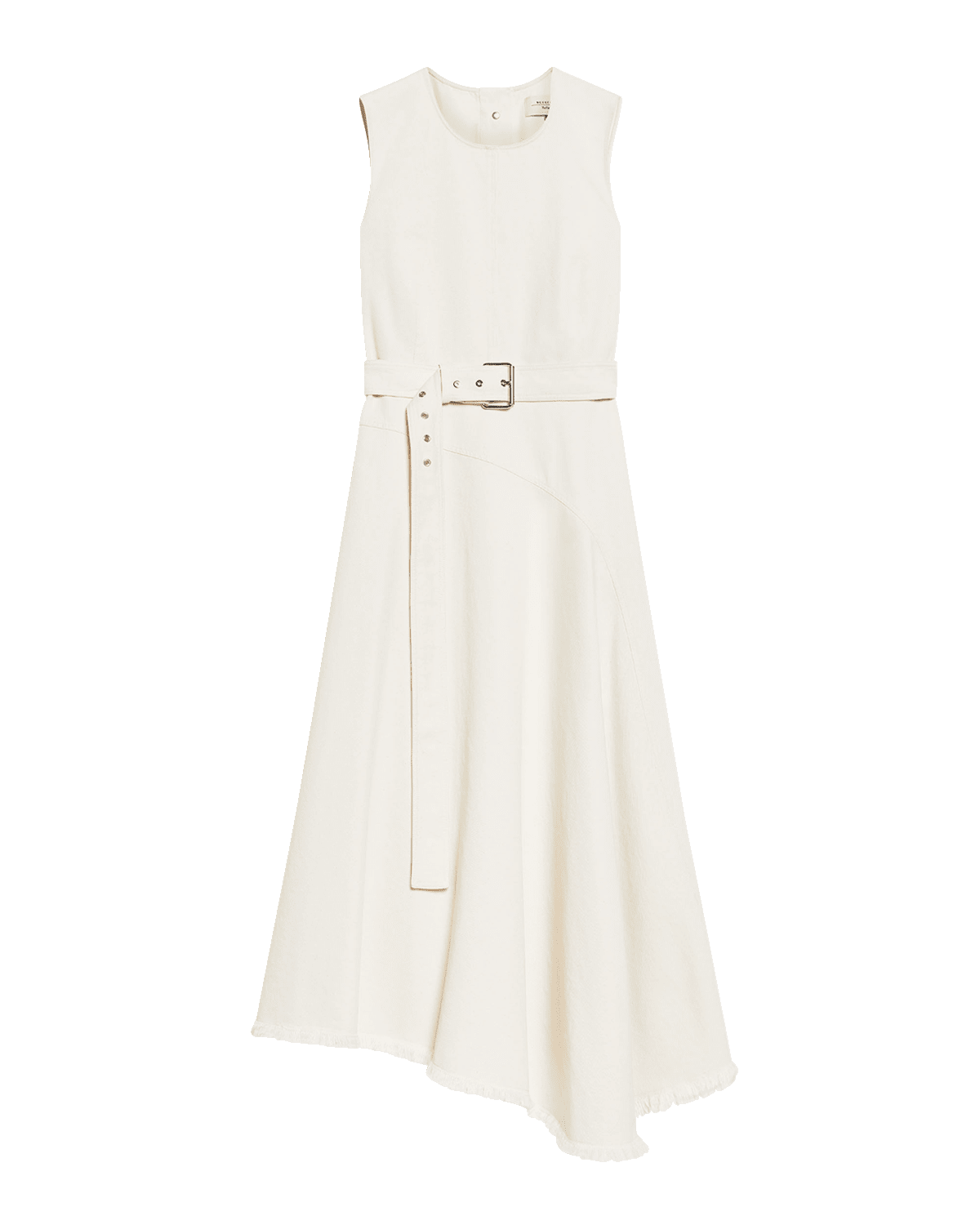 Weekend Max Mara Durata Asymmetric Cotton Midi Dress