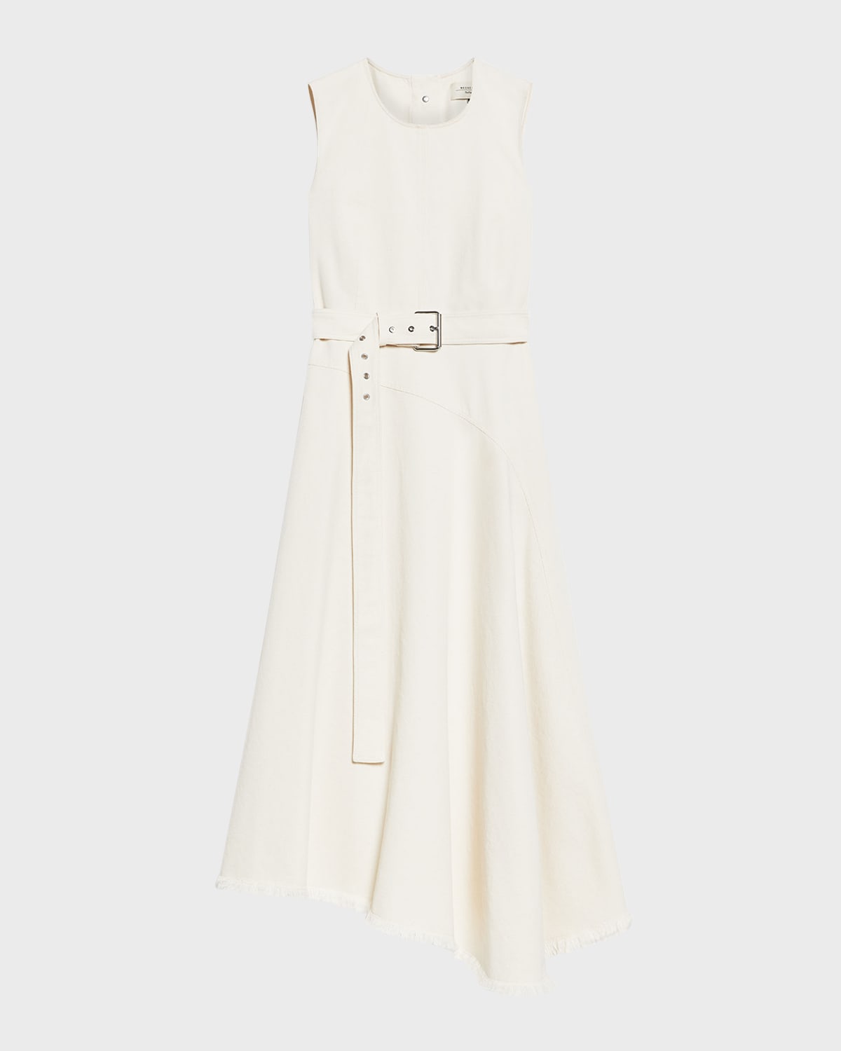 Weekend Max Mara Durata Asymmetric Cotton Midi Dress