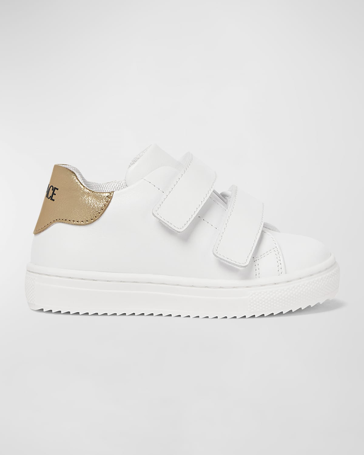 Versace Kid's Laminated Logo-Print Sneakers, Baby/Toddlers