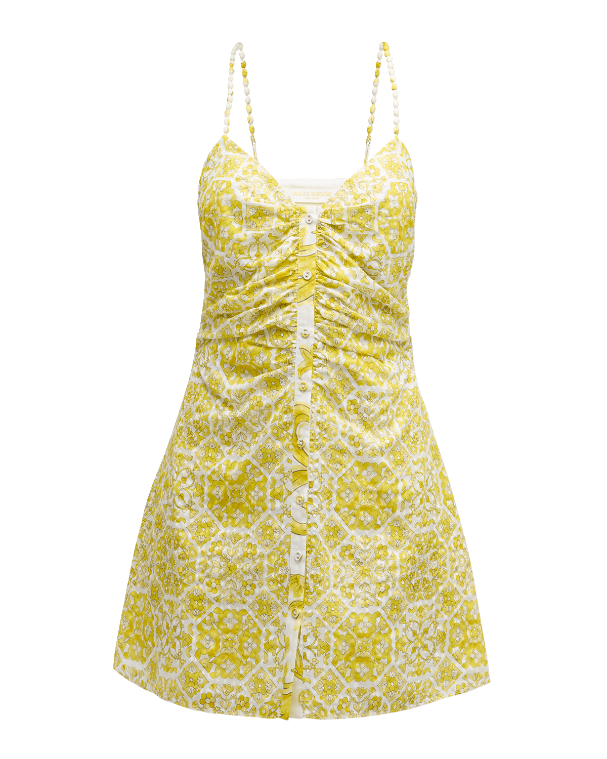 Ramy Brook Positano Addie Button-Front Mini Dress