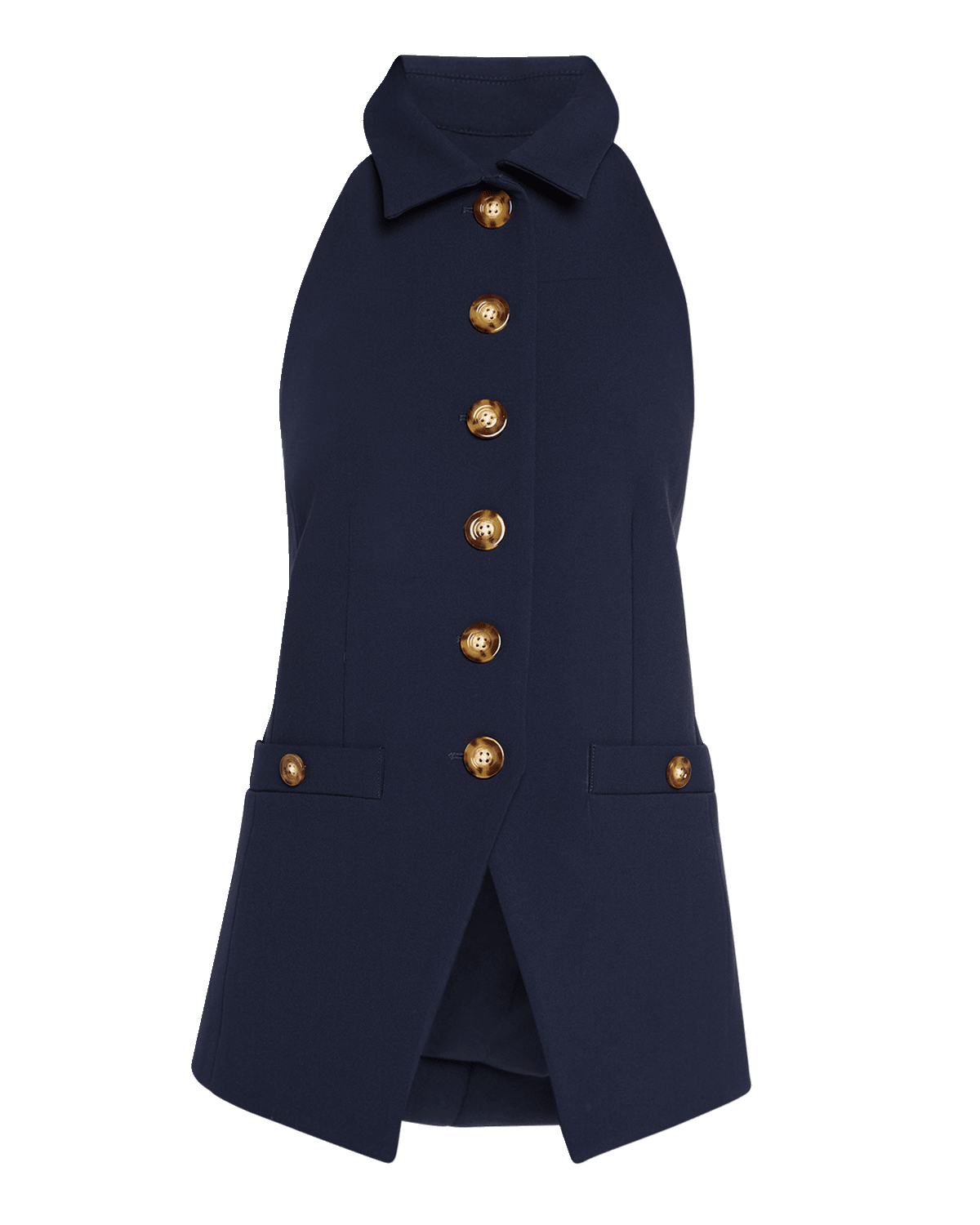 Veronica Beard Orlinda Button-Front Vest