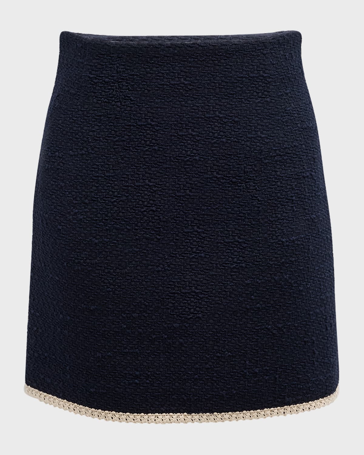 Veronica Beard Roman Tweed Mini Skirt