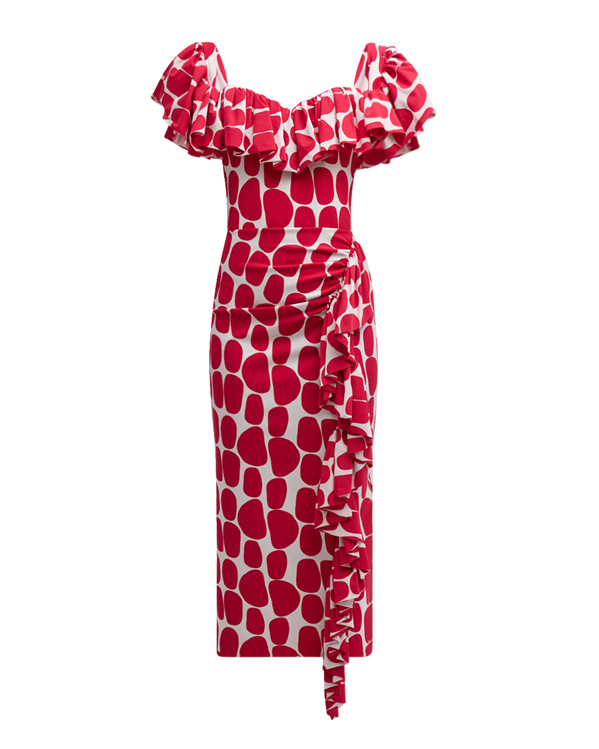 Chiara Boni La Petite Robe Barcelona Giraffea Midi Dress