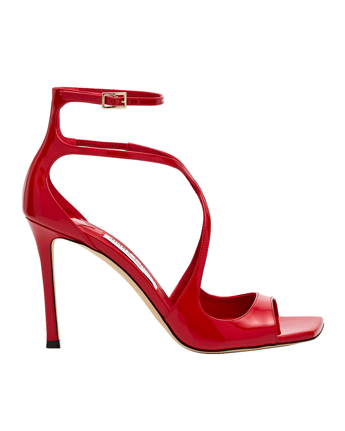 Jimmy Choo Azia Patent Strappy Stiletto Sandals