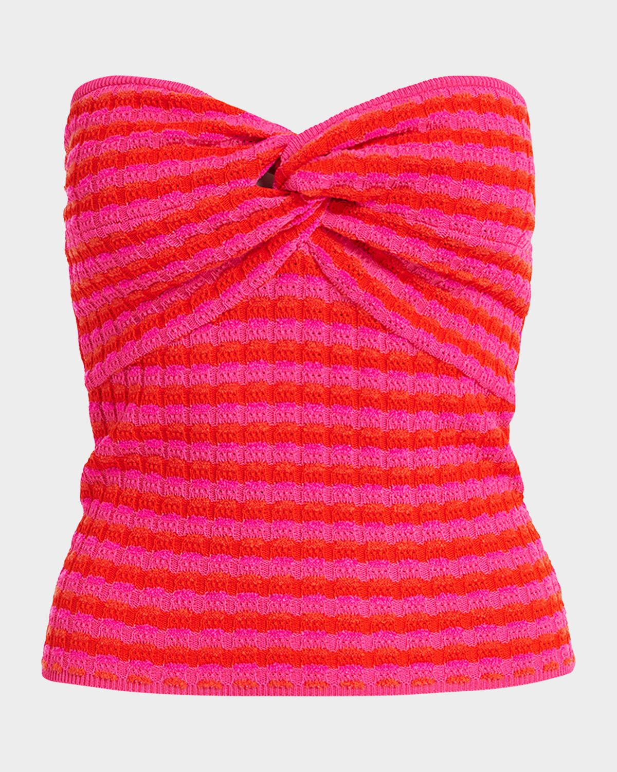 Essentiel Antwerp Fluoride Strapless Stripe Knit Top