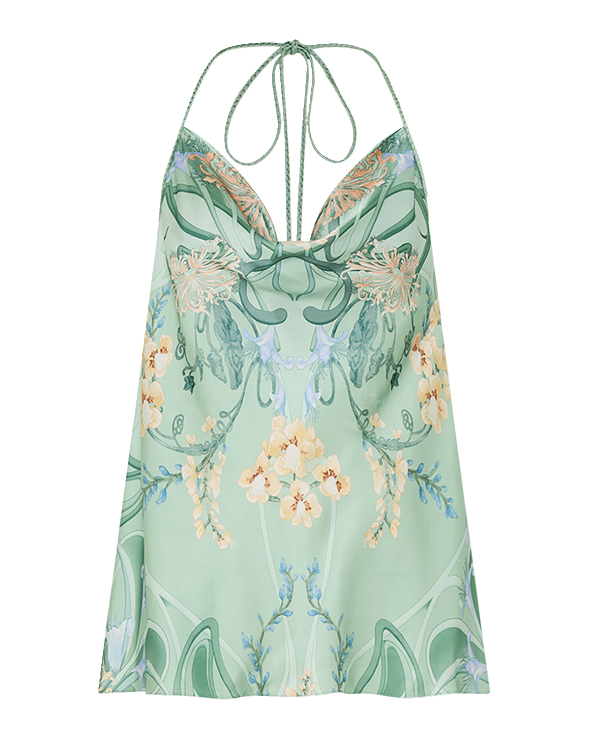 Camilla Silk Bias Halter Top