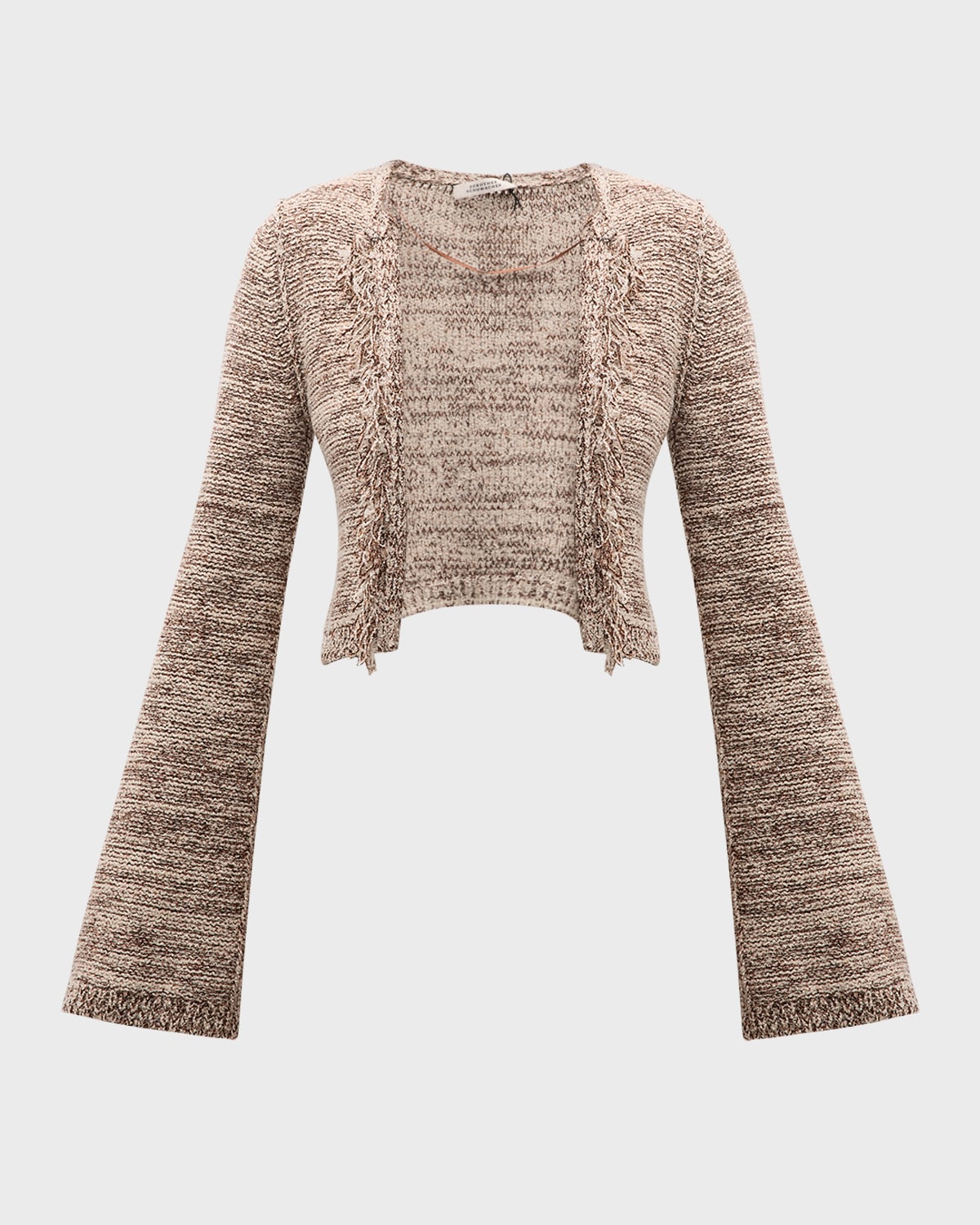 DOROTHEE SCHUMACHER Autumn Sparkle Fringe-Trim Knit Cardigan