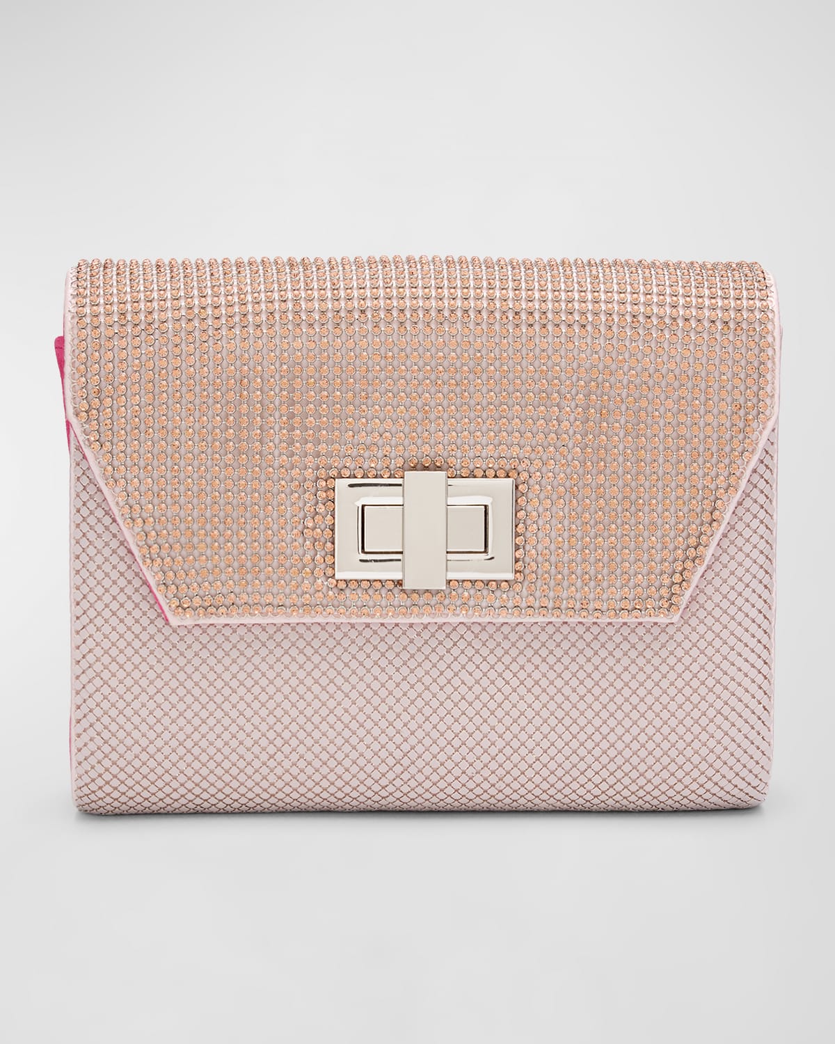 Whiting & Davis Mesh Crystal Evening Clutch Bag
