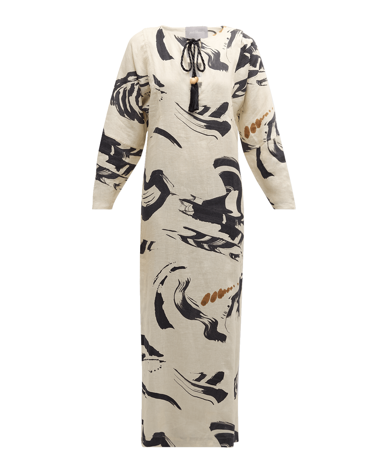 pinkfilosofy Sunzal Linen Maxi Dress