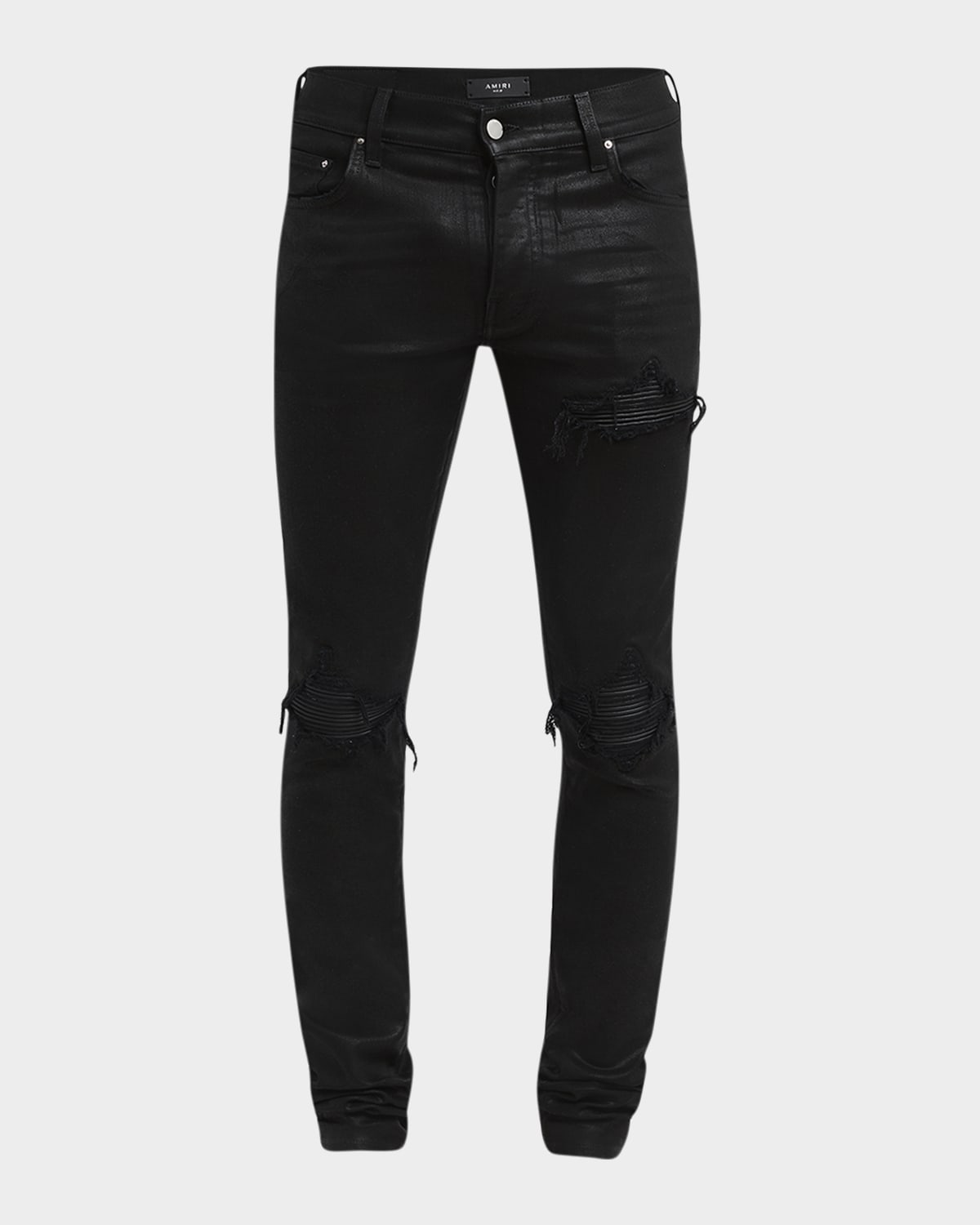 Amiri Men's MX1 Waxed Skinny Jeans