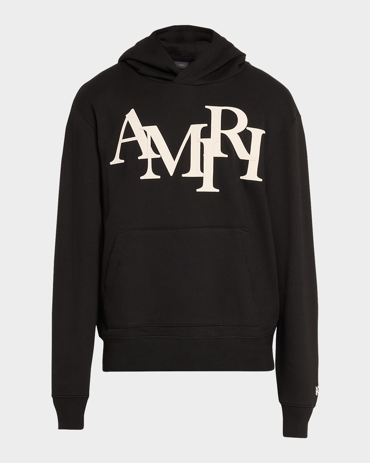 Amiri Men's Staggered Logo Hoodie
