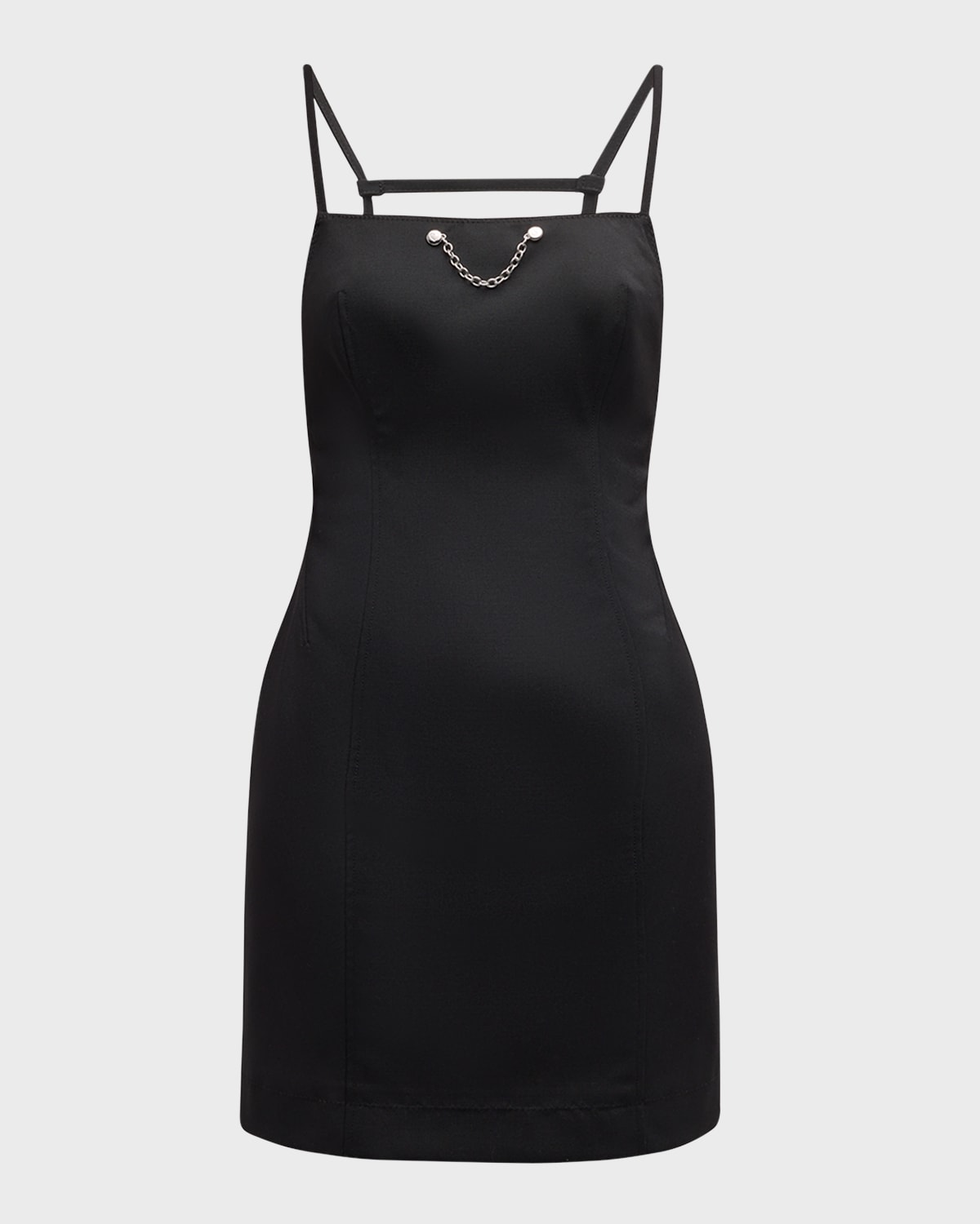 Moschino Jeans Backless Cady Mini Dress