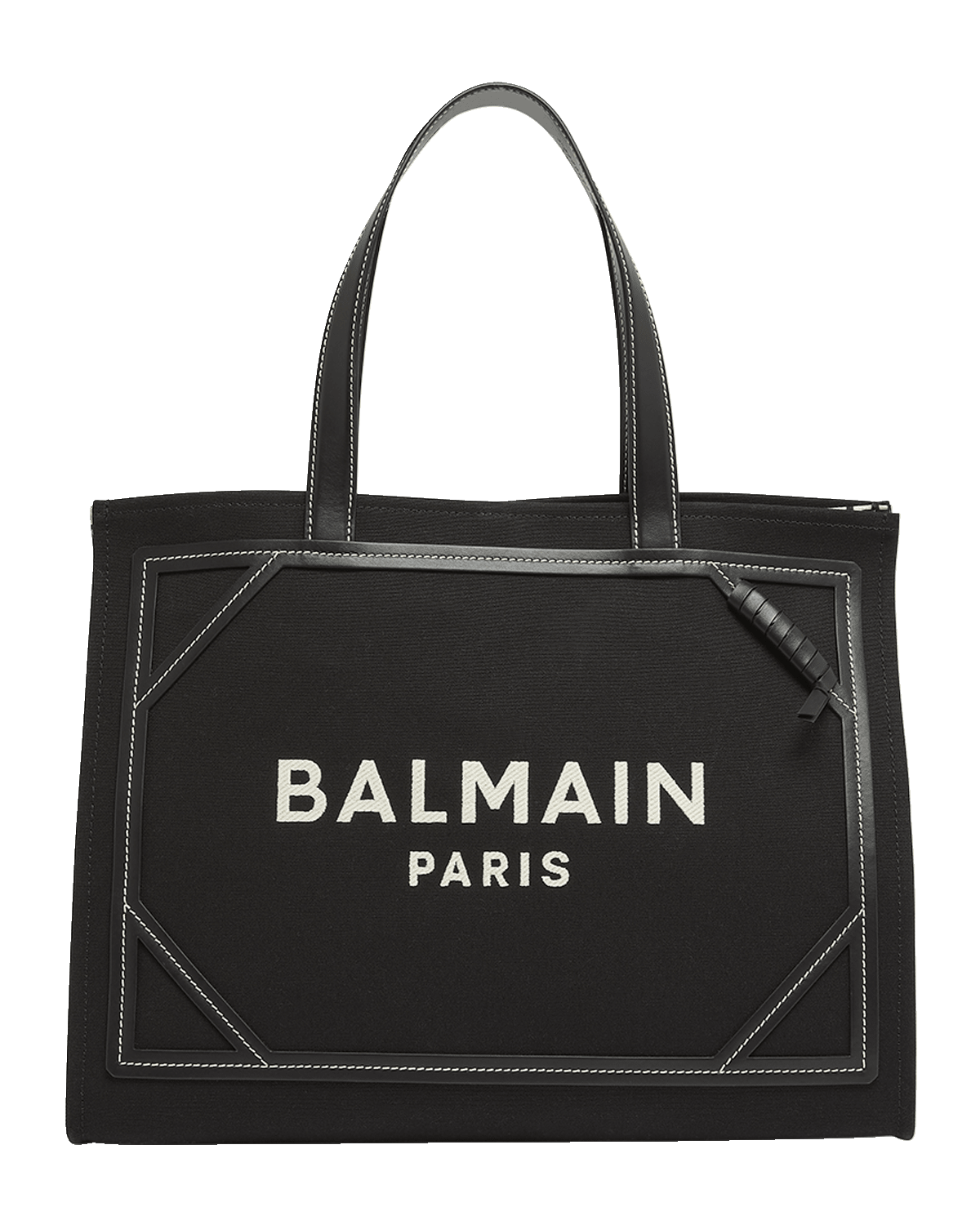 Balmain B Army Medium Shopper Tote Bag in Monogram Canvas