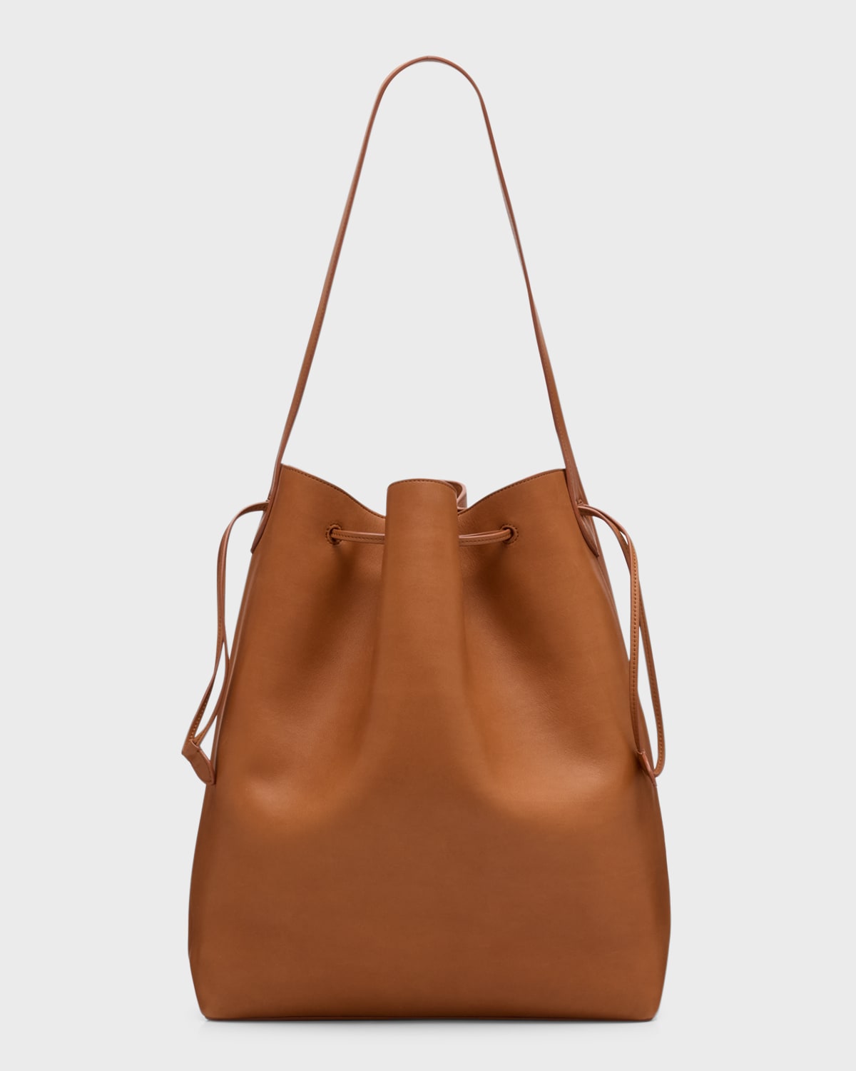 THE ROW Belvedere Bucket Bag in Saddle Leather